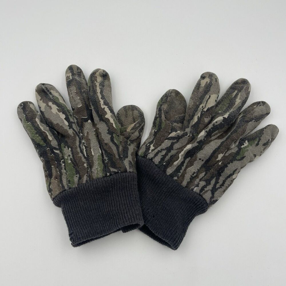 Vintage RealTree Camouflage Hunting Gloves Size M/L Rare